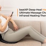 Girl Model Using beatXP Deep-Heal Foldable Massage Chair