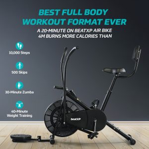 beatXP Exercise Cycle/ Air Bike (4M) For Weight Loss